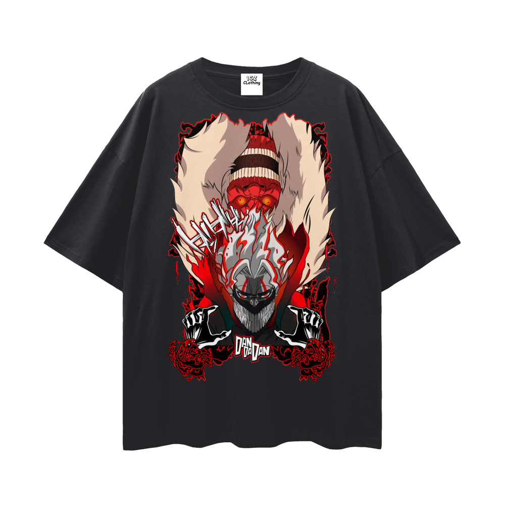 Turbo Granny Dandadan Streetwear Loose Drop Shoulder T-Shirt