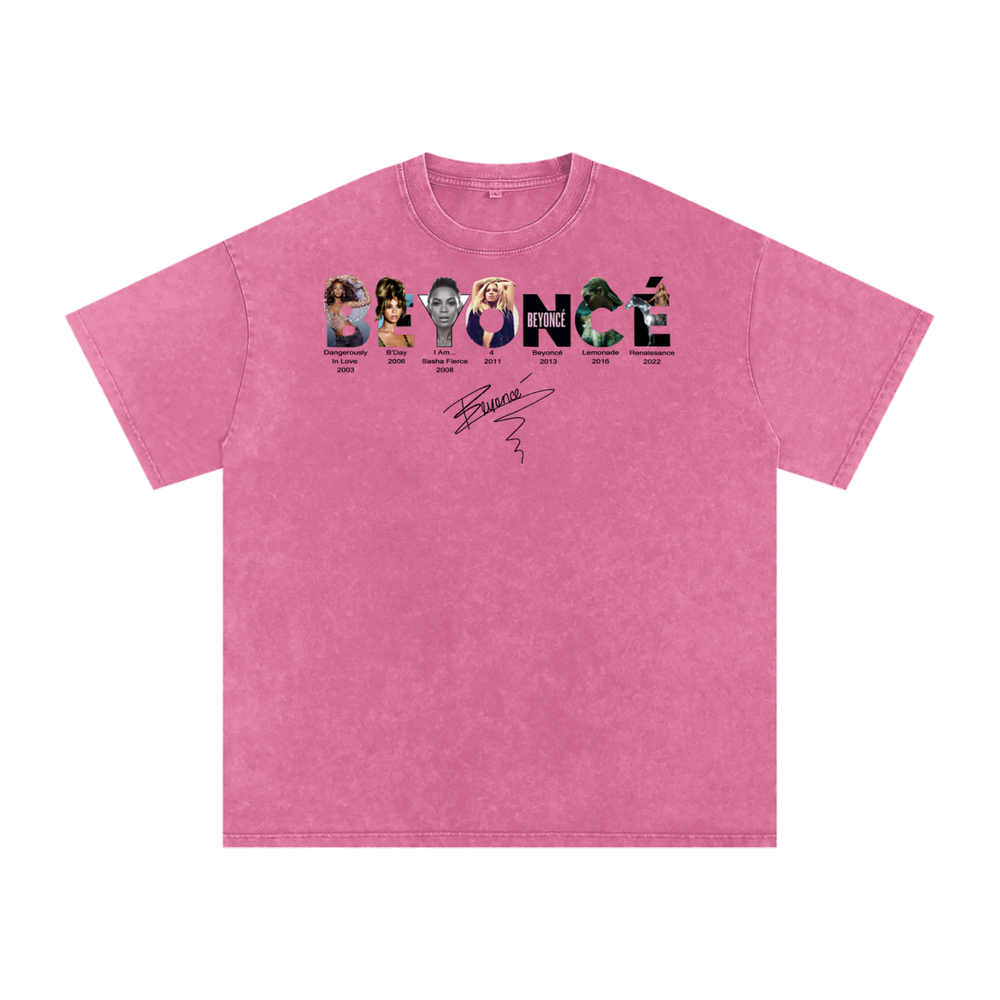 Beyonce Cowboy Carter Acid Wash Oversize T-Shirt