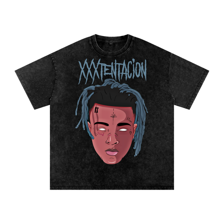 Xxxtentacion Acid Wash Oversize T-Shirt