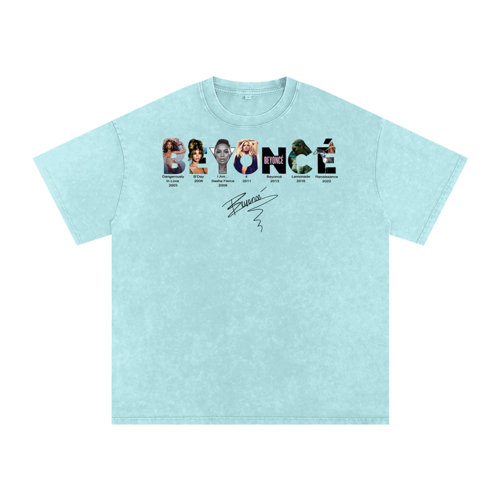 Beyonce Cowboy Carter Acid Wash Oversize T-Shirt