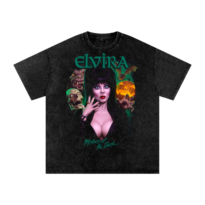 Elvira Acid Wash Oversize T-Shirt
