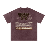 Chris Brown Breezy Bowl Acid Wash Oversize T-Shirt