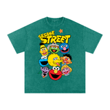 Sesame Street Acid Wash Oversize T-Shirt