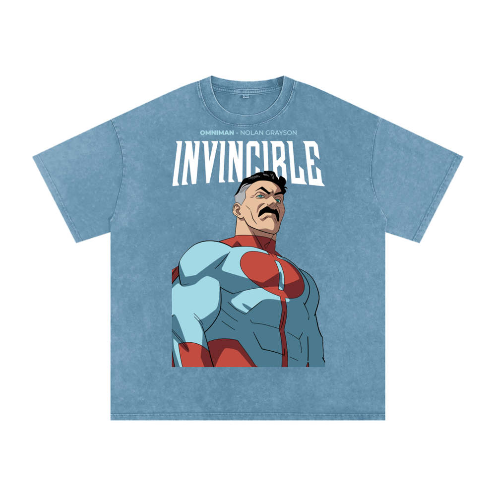 Invincible Acid Wash Oversize T-Shirt