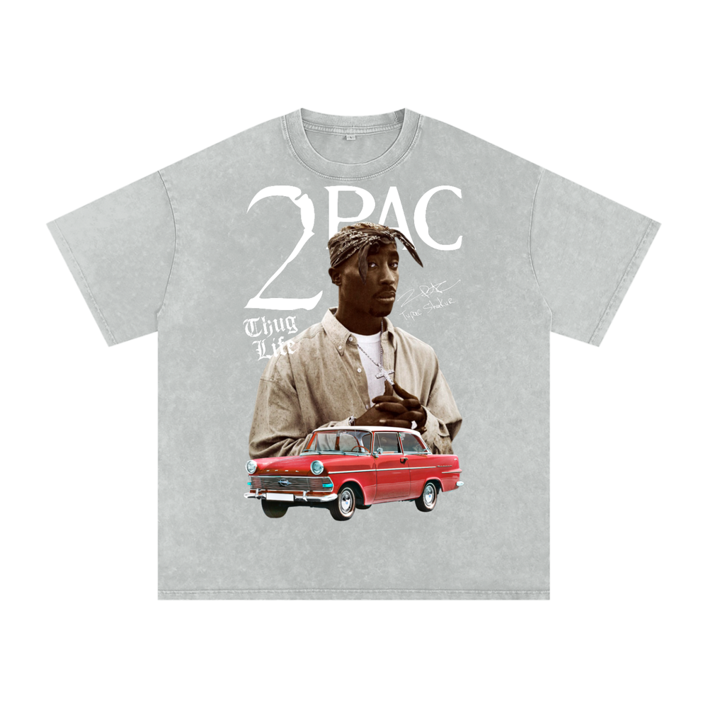 Tupac Shakur Acid Wash Oversize T-Shirt