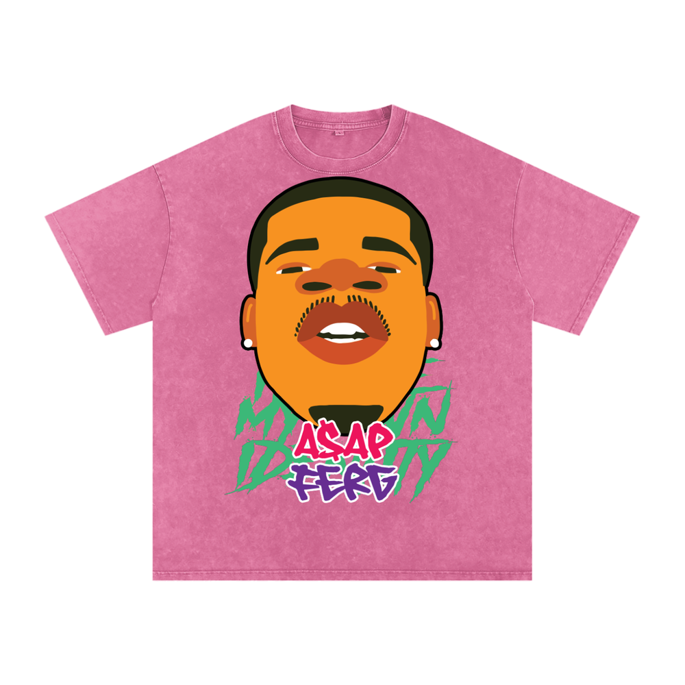 Asap Ferg Acid Wash Oversize T-Shirt