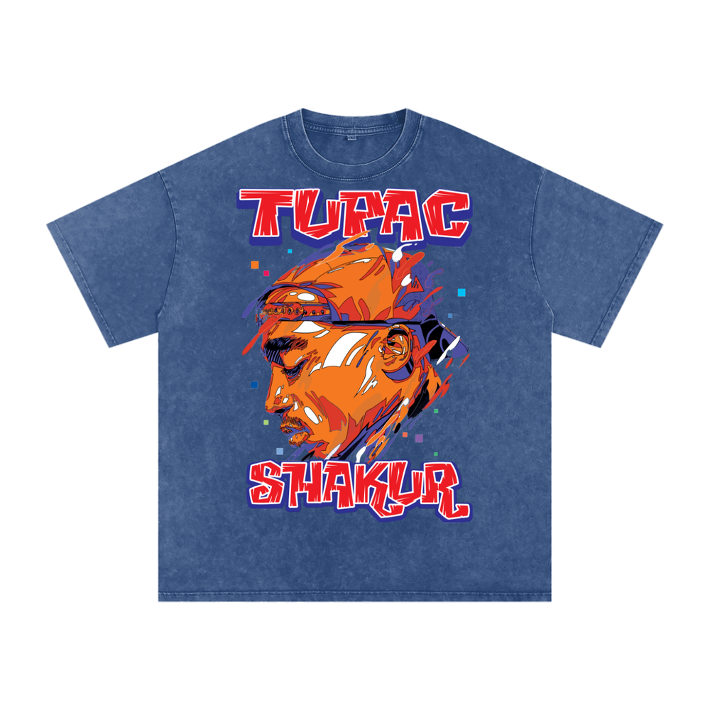Tupac Shakur Acid Wash Oversize T-Shirt