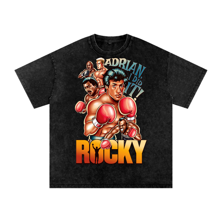 Rocky Acid Wash Oversize T-Shirt