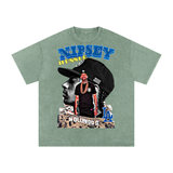Nipsey Hustle Acid Wash Oversize T-Shirt