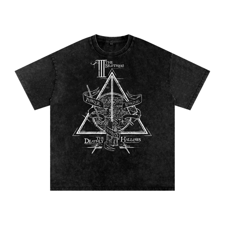 Harry Potter Acid Wash Oversize T-Shirt