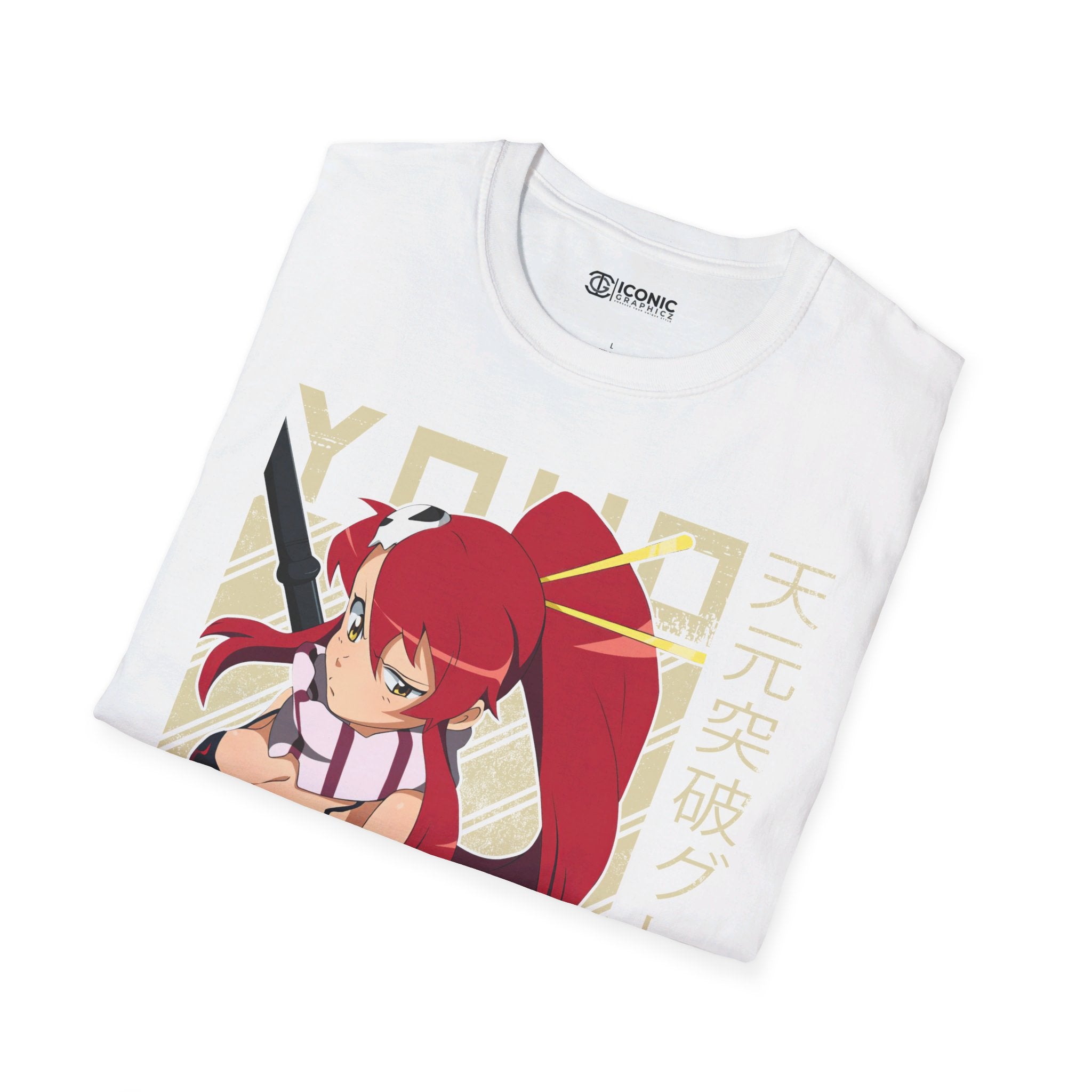 Gurren Lagann Yoko Unisex Softstyle T-Shirt - IGZ Clothing 