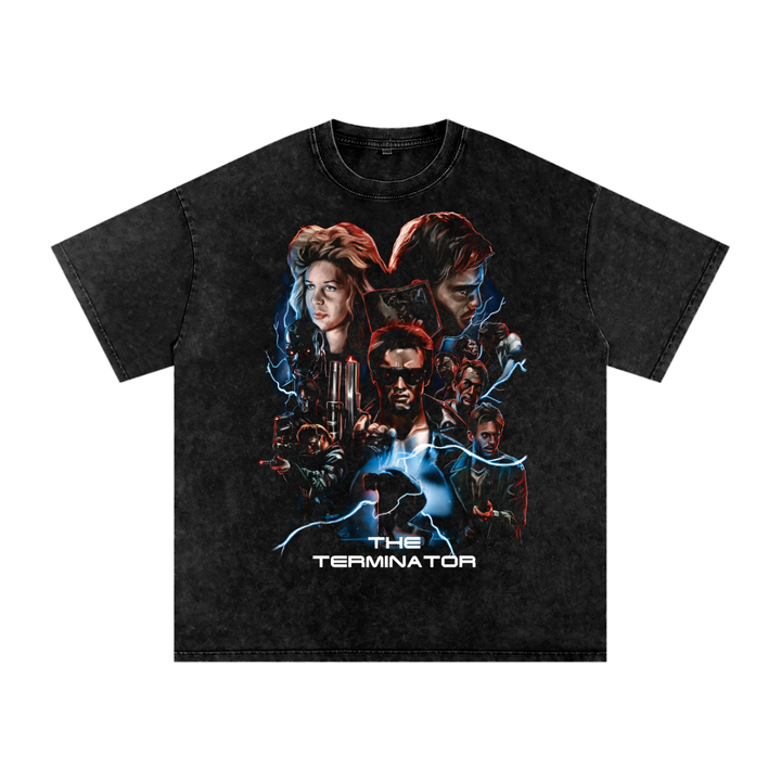 The Terminator Acid Wash Oversize T-Shirt