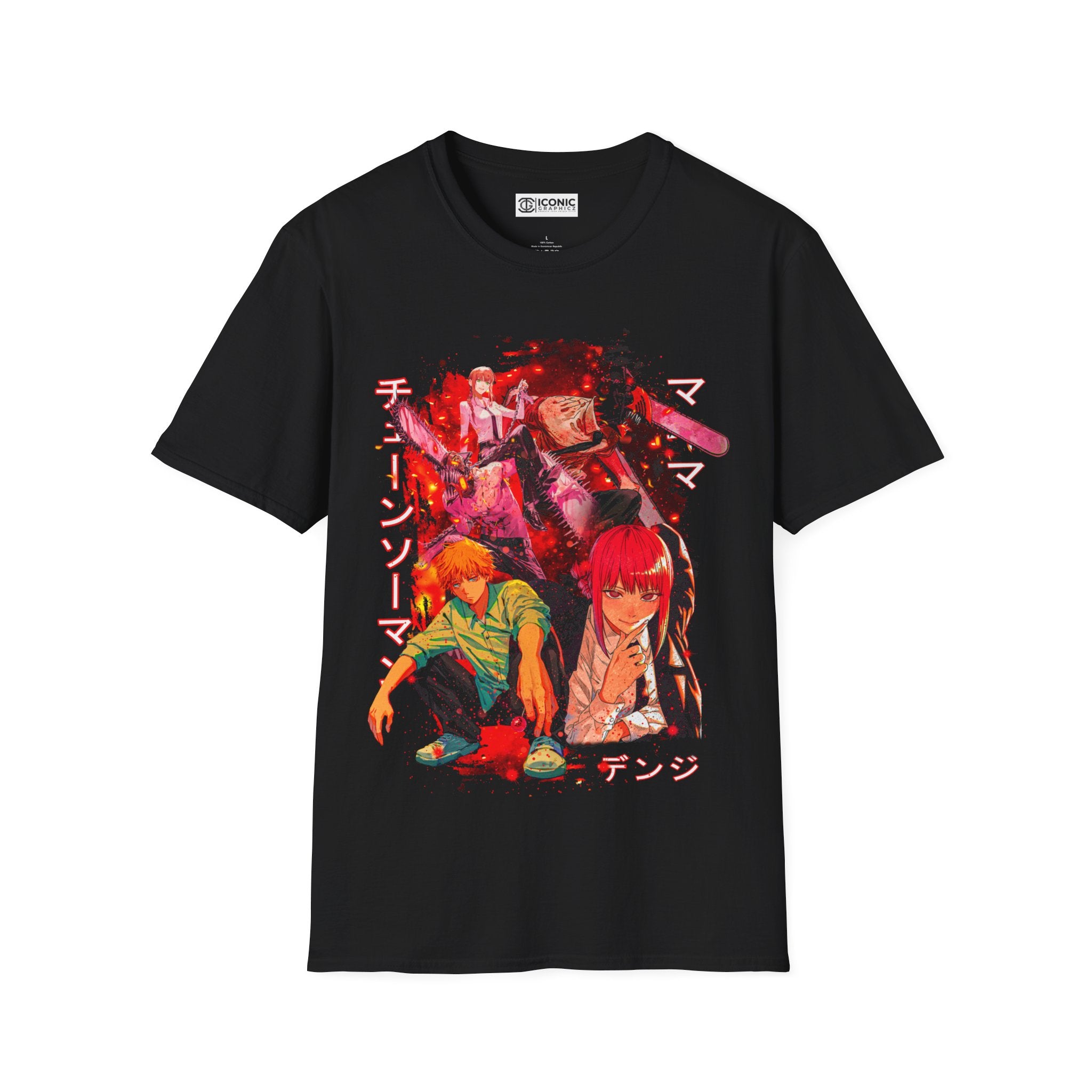 Denji and Makima Unisex Softstyle T-Shirt - IGZ Clothing 