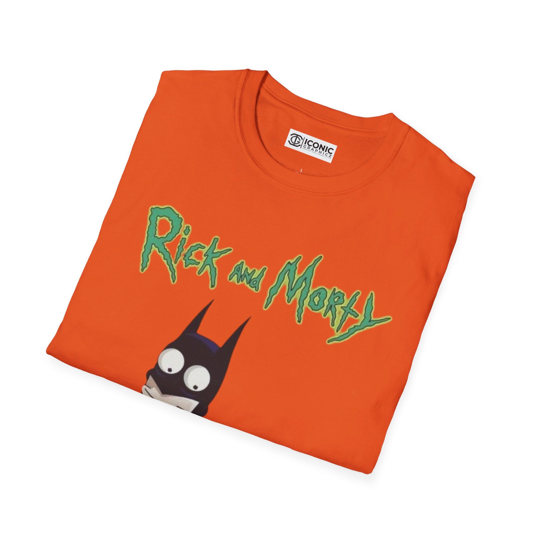 Batman Rick and Morty parody Unisex Softstyle T-Shirt - IGZ Clothing 