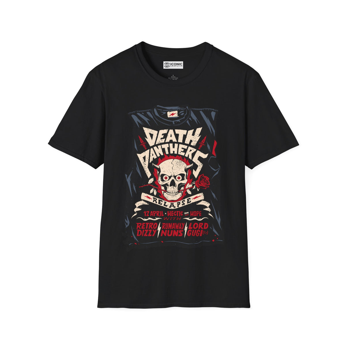 Death Panthers Unisex Softstyle T-Shirt - IGZ Clothing 