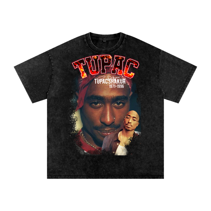 Tupac Shakur Acid Wash Oversize T-Shirt