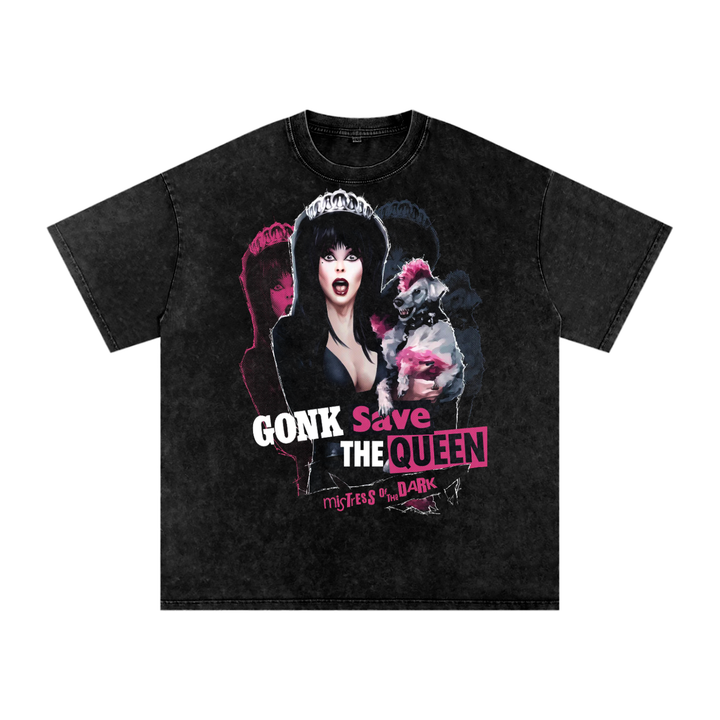 Elvira Acid Wash Oversize T-Shirt