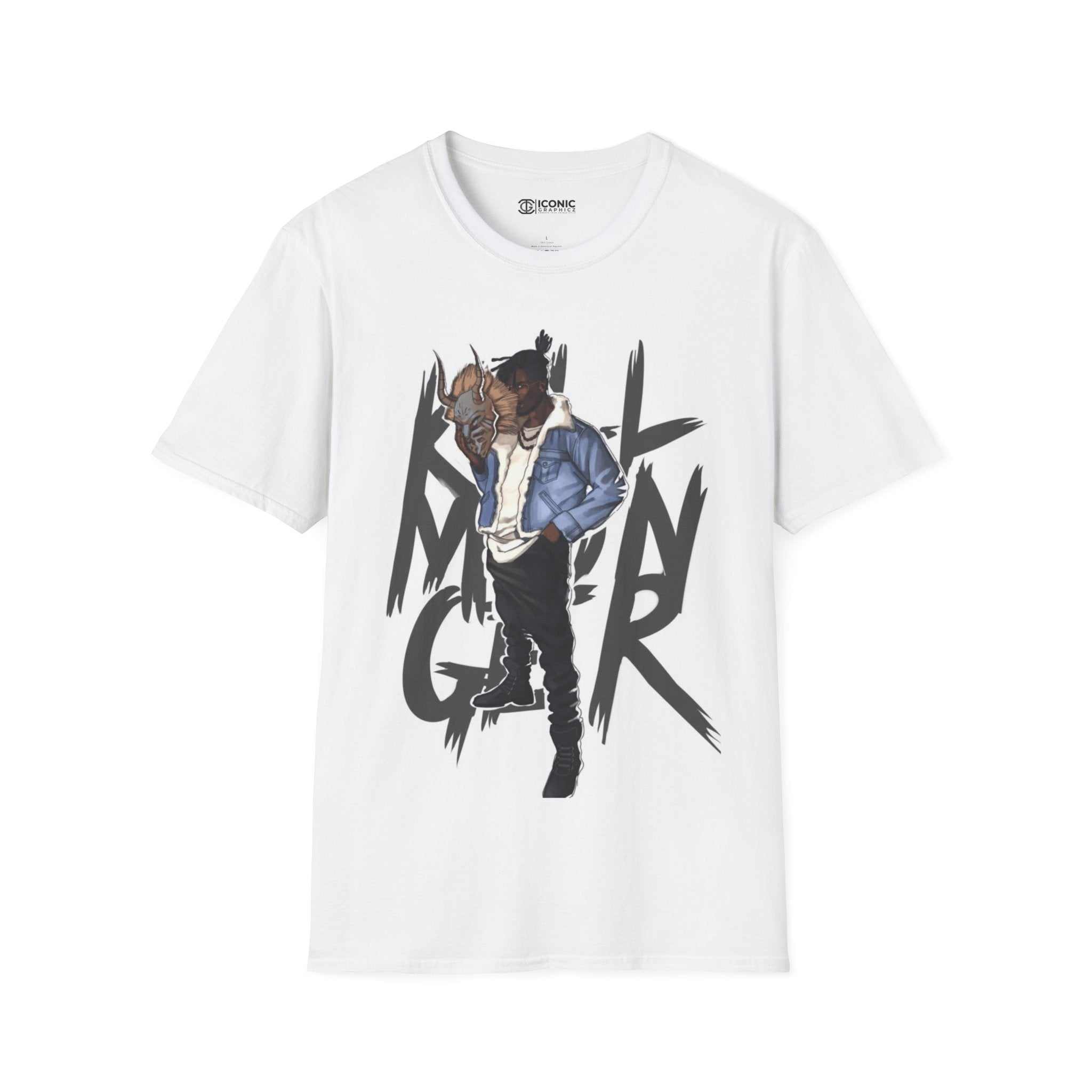 Black Panther Killmonger Unisex Softstyle T-Shirt - IGZ Clothing 