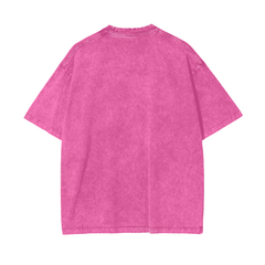 Pink gum Acid Wash Oversize T-Shirt