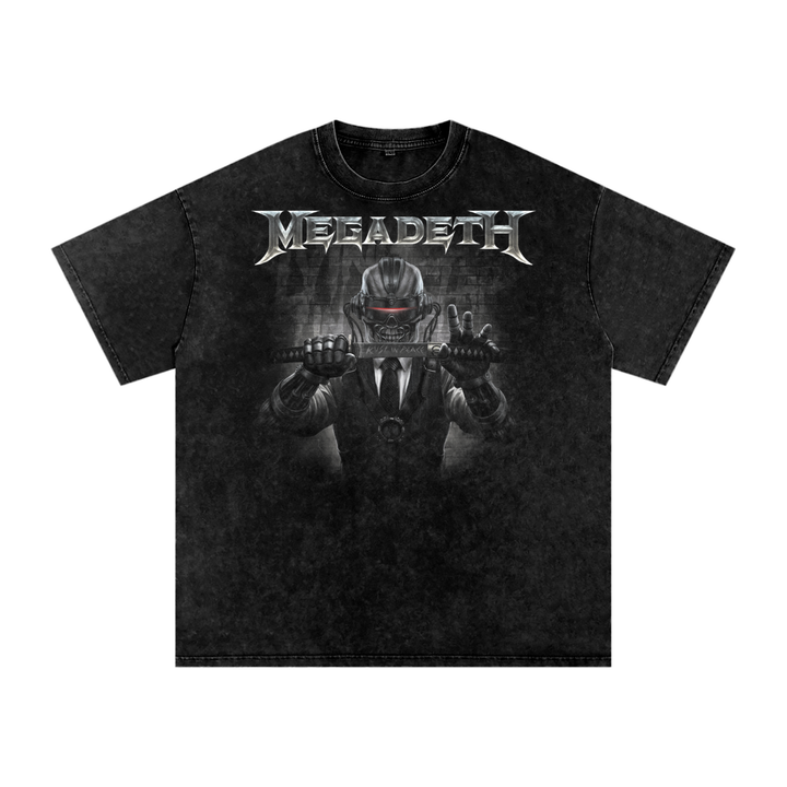 Megadeth Acid Wash Oversize T-Shirt