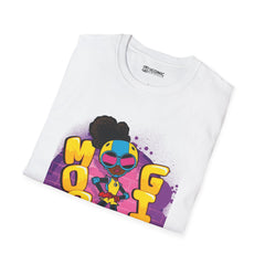 Moon girl Unisex Softstyle T-Shirt - IGZ Clothing 