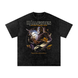 Halloween Acid Wash Oversize T-Shirt