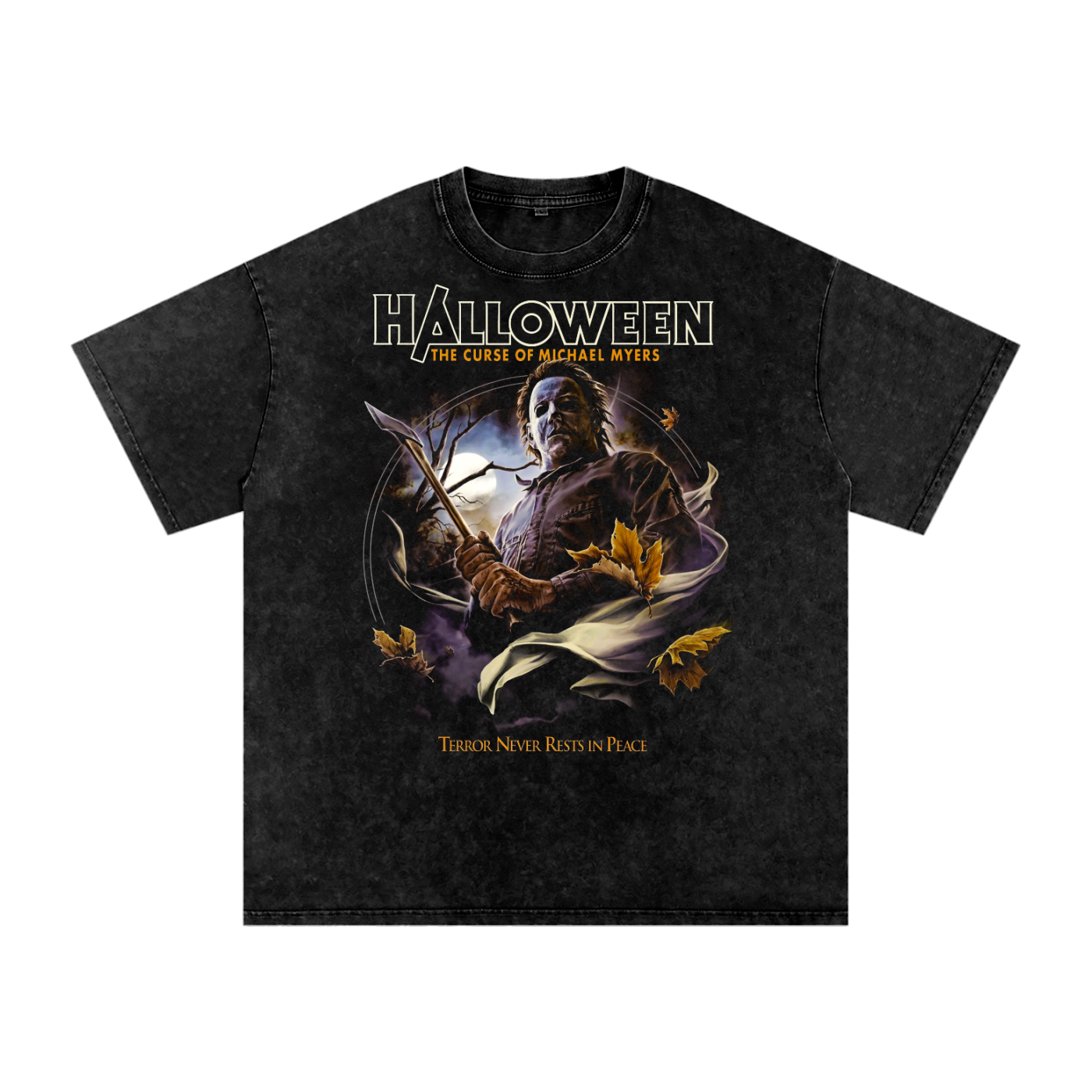 Halloween Acid Wash Oversize T-Shirt