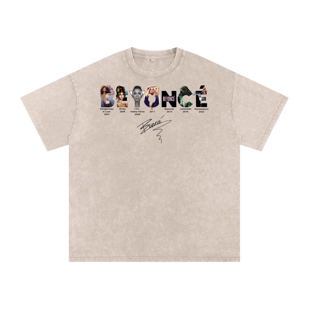 Beyonce Cowboy Carter Acid Wash Oversize T-Shirt