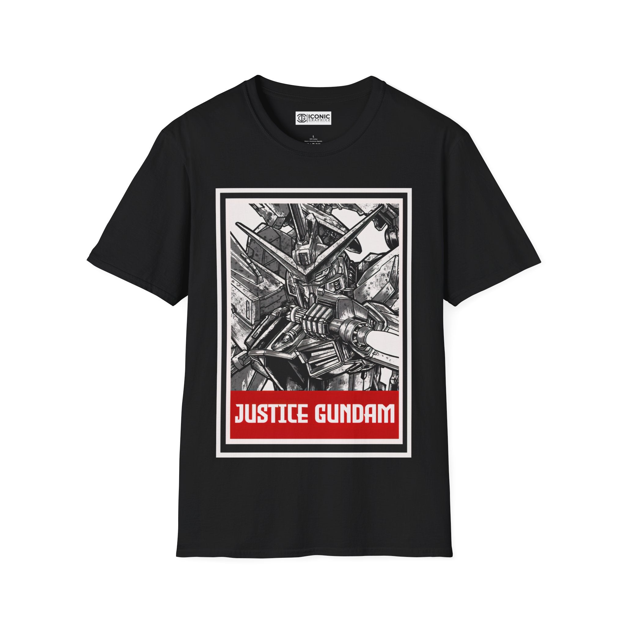 Justice Gundam Unisex Softstyle T-Shirt - IGZ Clothing 