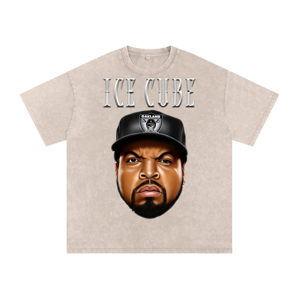 Ice Cube Acid Wash Oversize T-Shirt