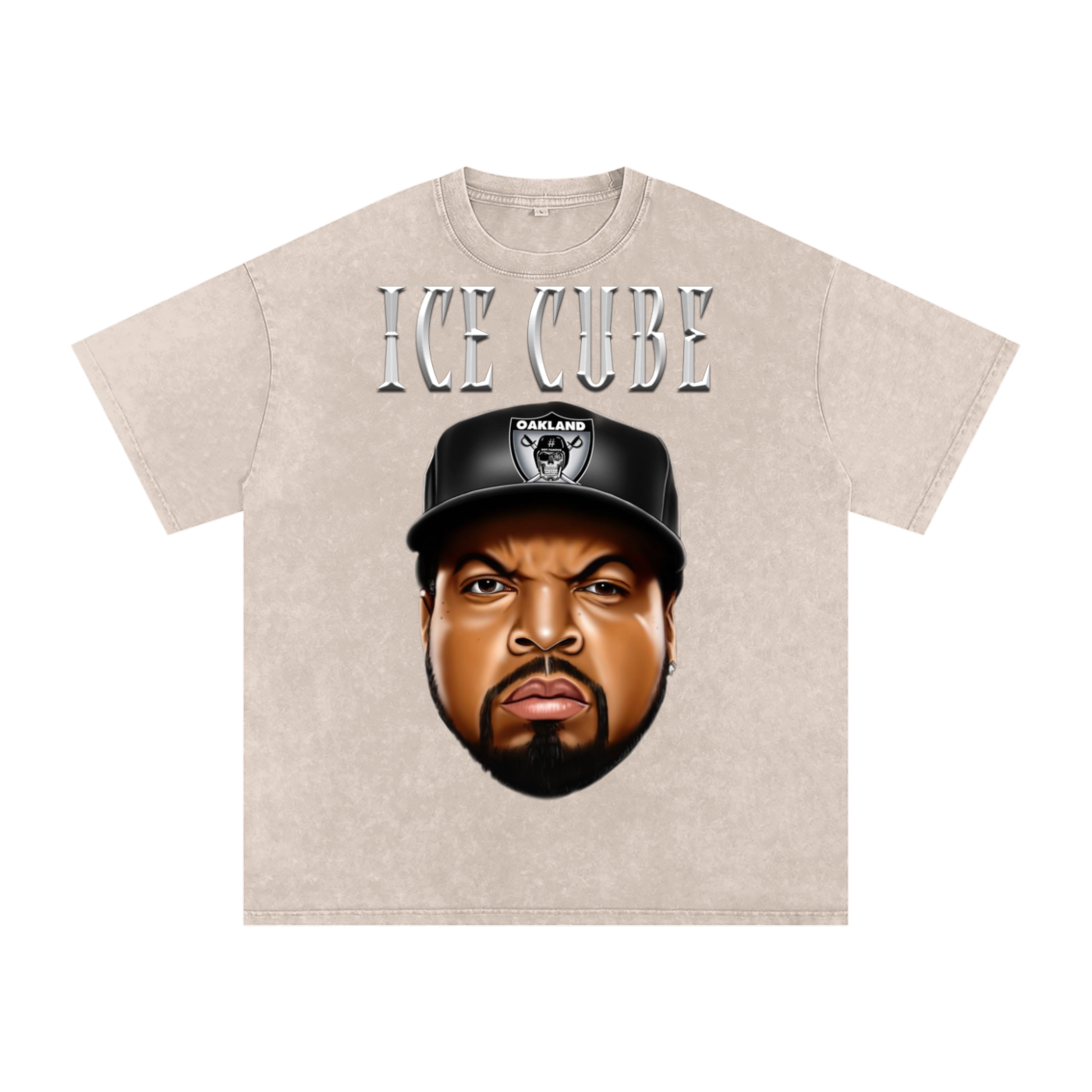 Ice Cube Acid Wash Oversize T-Shirt