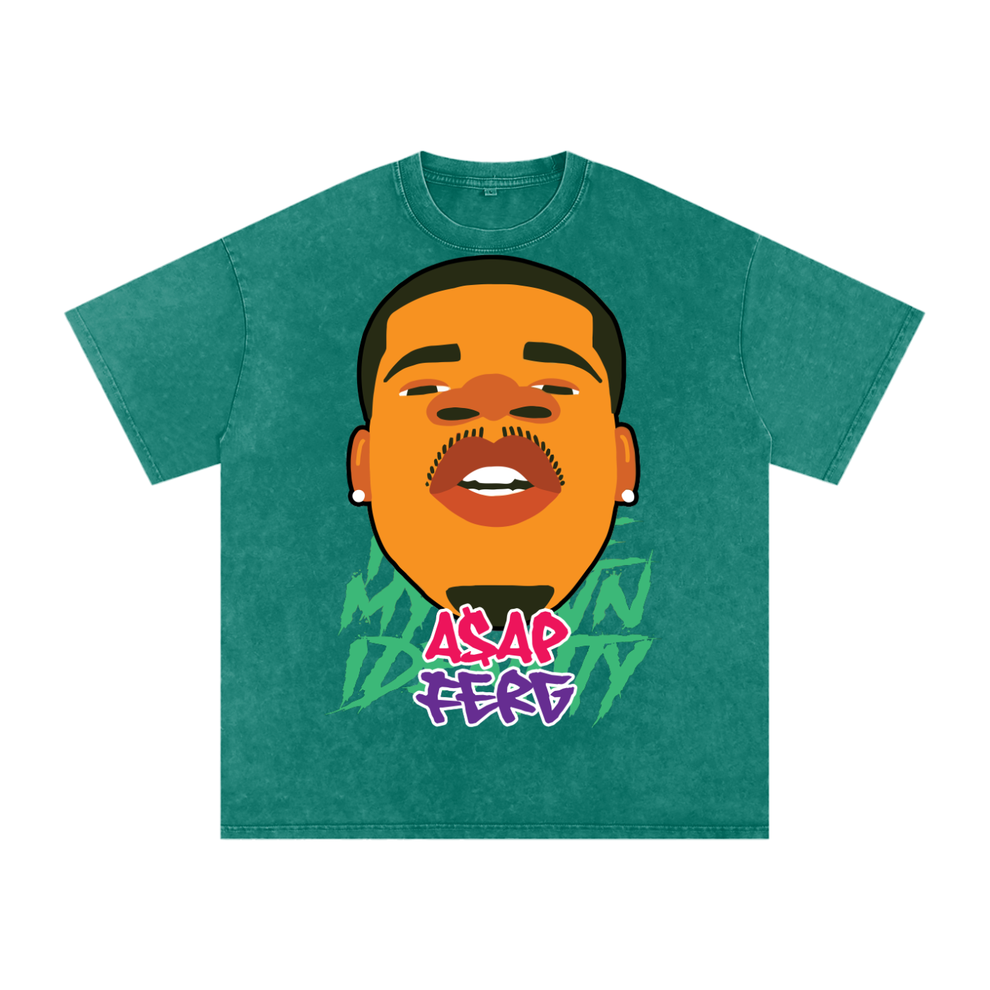 Asap Ferg Acid Wash Oversize T-Shirt