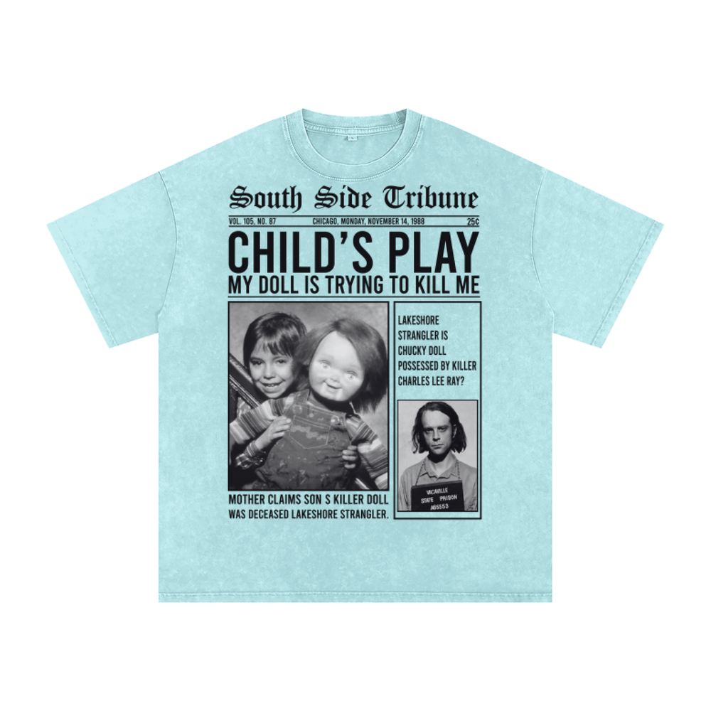 Chucky Acid Wash Oversize T-Shirt