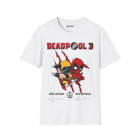 Deadpool and Wolverine Unisex Softstyle T-Shirt - IGZ Clothing 