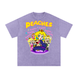 Peaches Acid Wash Oversize T-Shirt