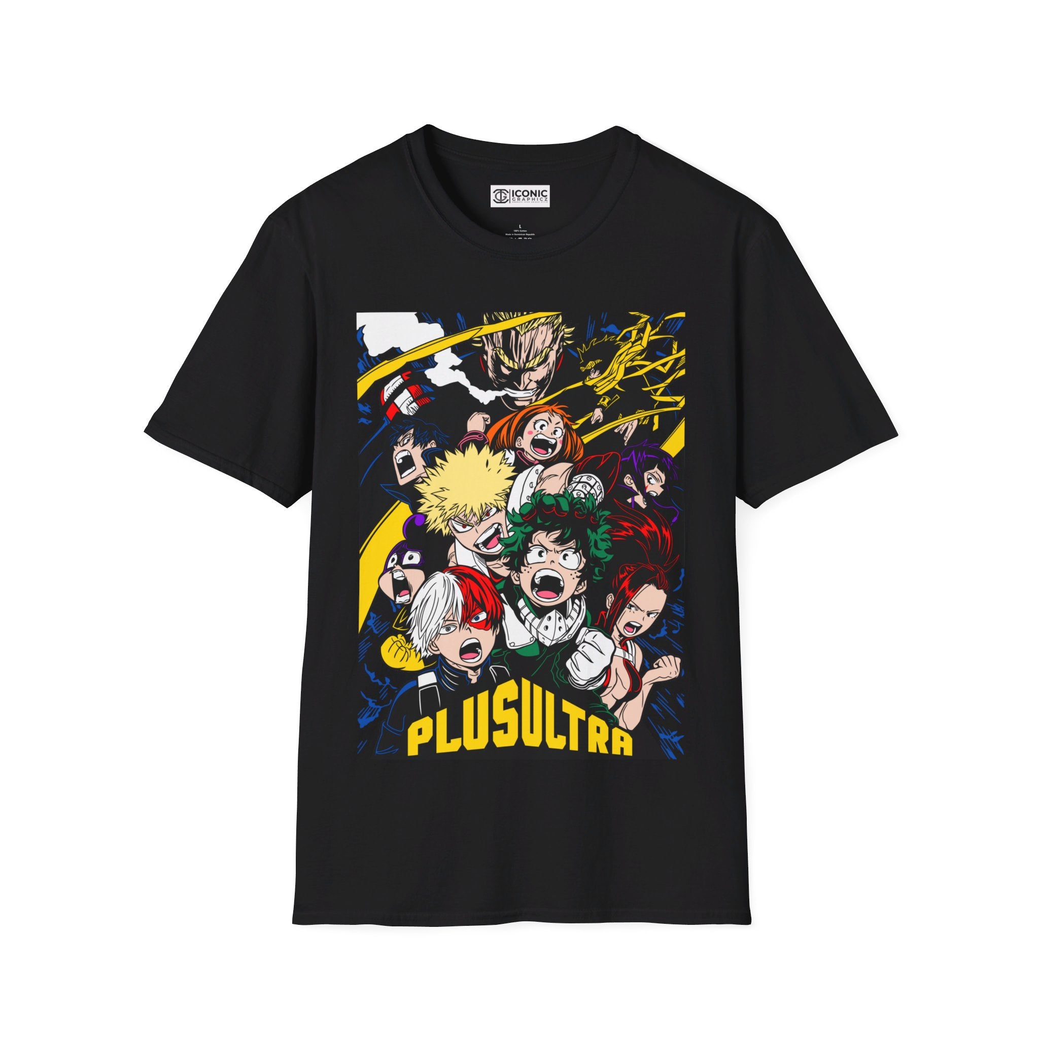 Plusultra My Hero Academia Unisex Softstyle T-Shirt - IGZ Clothing 