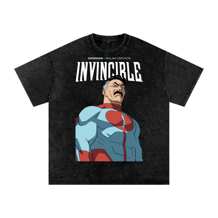Invincible Acid Wash Oversize T-Shirt