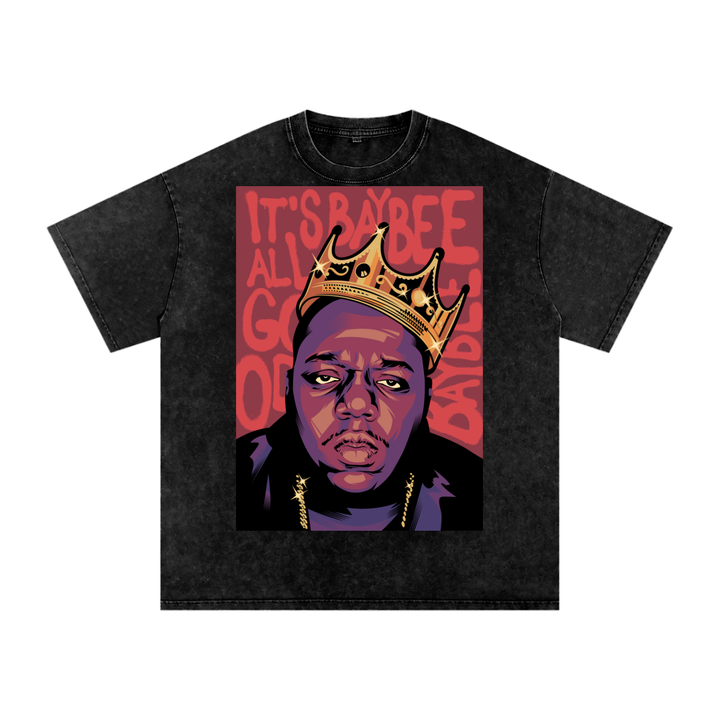Notorious BIG Acid Wash Oversize T-Shirt