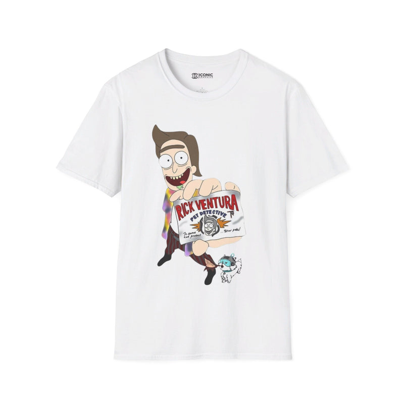 Rick and Morty Ace Ventura parody Unisex Softstyle T-Shirt - IGZ Clothing 