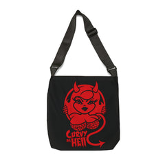 Curvy As Hell Adjustable Tote Bag (AOP) - IGZ Clothing 