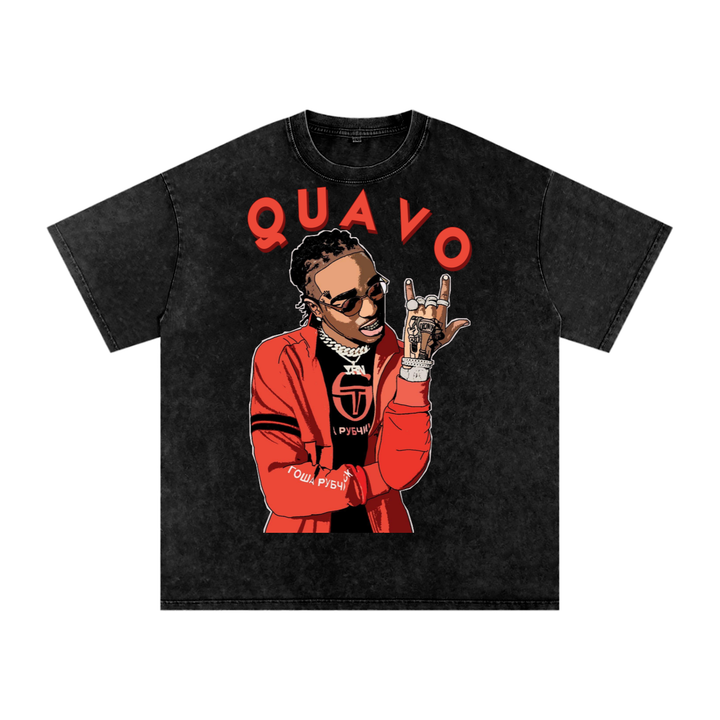 Quavo Acid Wash Oversize T-Shirt