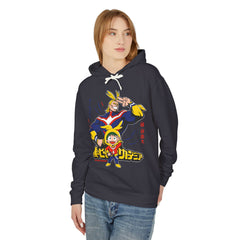 All Might and Deku Unisex Lightweight Hooded Sweatshirt