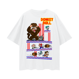 Donkey Kong x Dragon ball Oversize Deep Drop Shoulder Tee