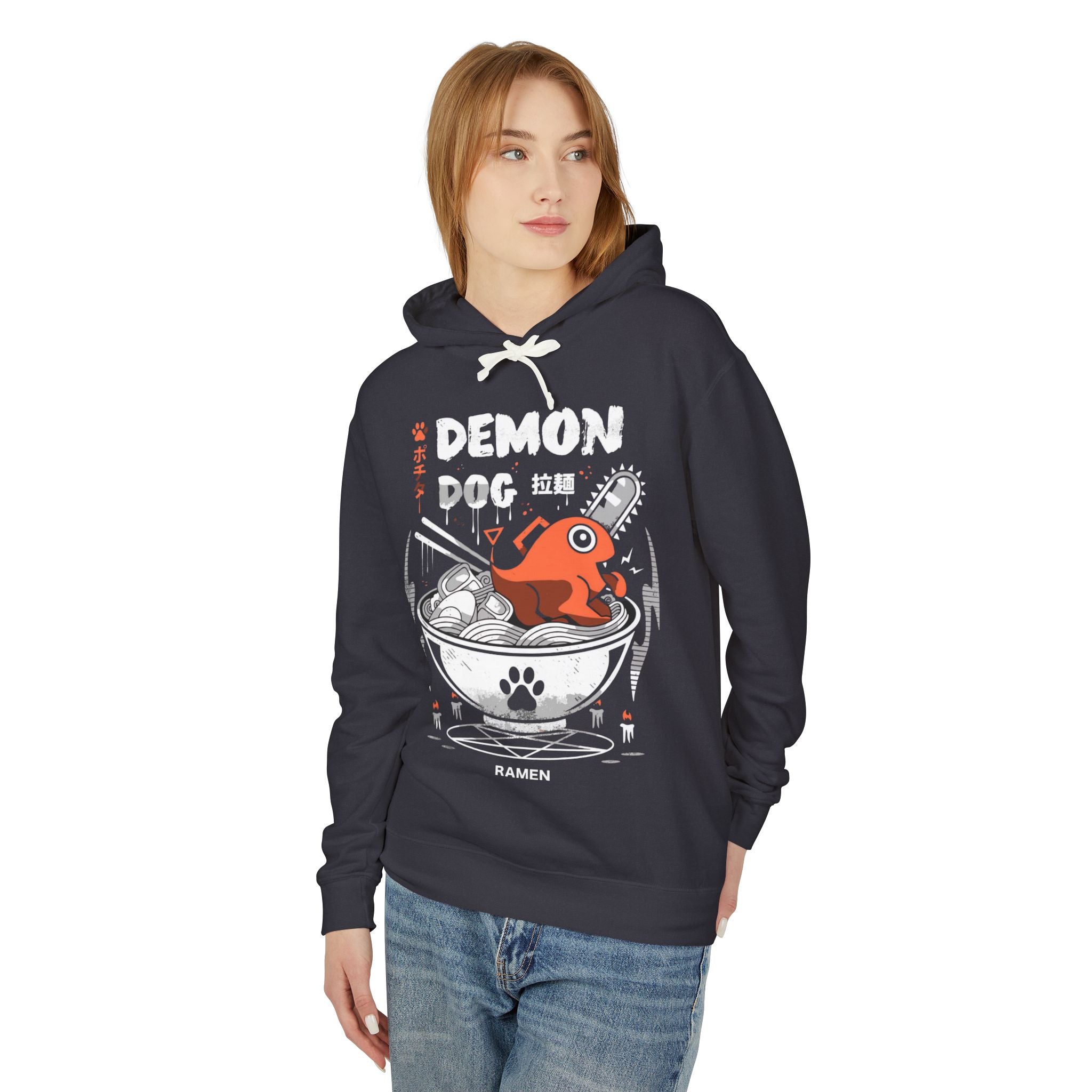 Pochita Lightweight Hooded Sweatshirt