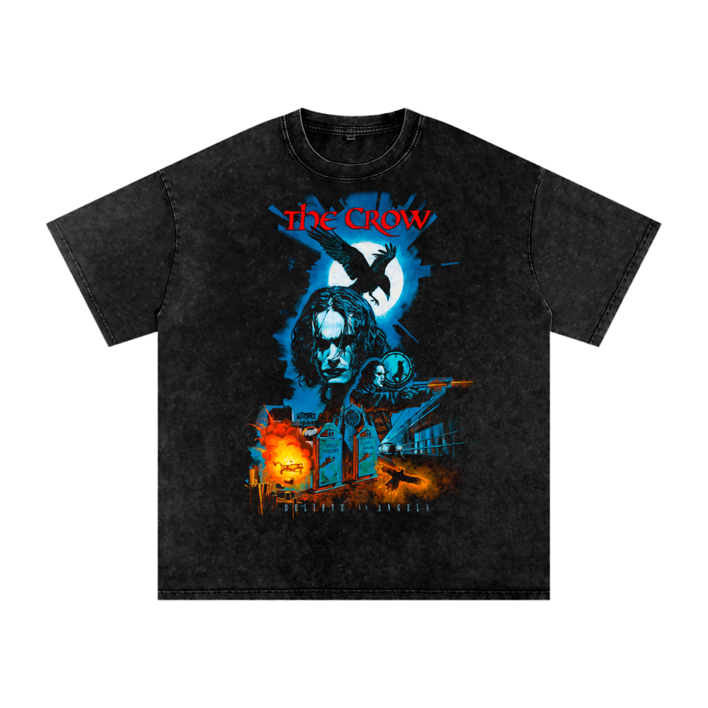 The Crow Acid Wash Oversize T-Shirt