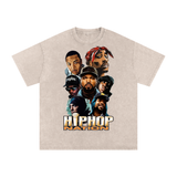 Hiphop Nation Acid Wash Oversize T-Shirt