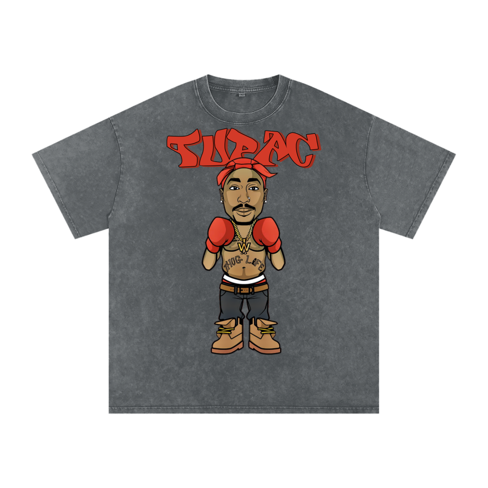 Tupac Shakur Acid Wash Oversize T-Shirt