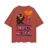 Donkey Kong x Dragon ball Oversize Deep Drop Shoulder Tee