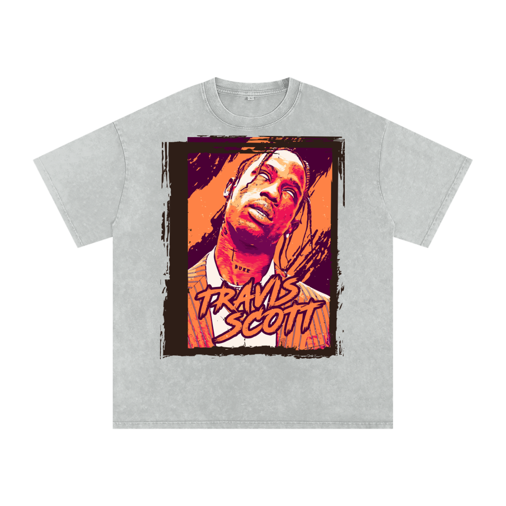 Travis Scott Acid Wash Oversize T-Shirt