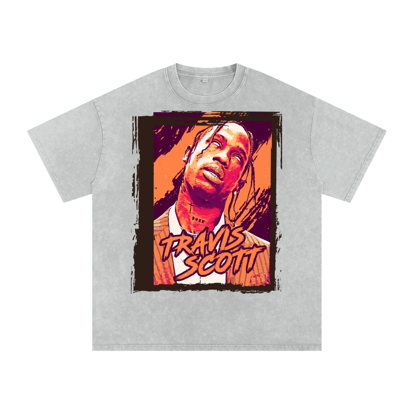 Travis Scott Acid Wash Oversize T-Shirt